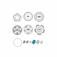 OEM 2003 Ford F-150 Wheel Cap Diagram - YL1Z-1130-BB