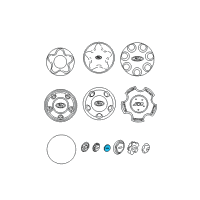 OEM 2003 Ford F-150 Wheel Cap Diagram - YL3Z-1130-AC