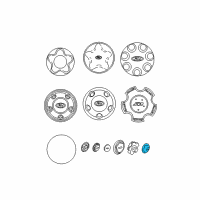 OEM 2002 Ford F-150 Wheel Cap Diagram - 2L3Z-1130-AB