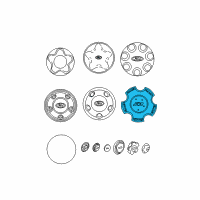 OEM 2002 Ford F-150 Wheel Cap Diagram - YL3Z-1130-AB