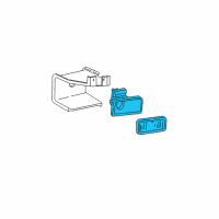 OEM Mercury Mountaineer Fog Lamp Diagram - F87Z-15200-CA