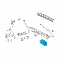 OEM Toyota Camry Front Motor Diagram - 85110-33050