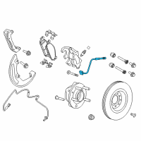 OEM 2010 Lincoln MKT Brake Hose Diagram - AA8Z-2079-A