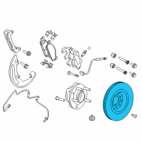 OEM 2009 Lincoln MKS Rotor Diagram - CB5Z-1125-A