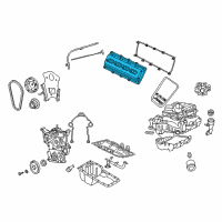 OEM Jeep Grand Cherokee Cover-Cylinder Head Diagram - 53021599AH