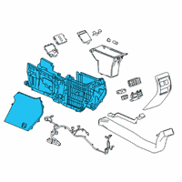 OEM 2022 Cadillac XT4 Console Base Diagram - 84659050