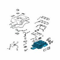 OEM 2015 Chevrolet Spark Battery Tray Diagram - 23348215