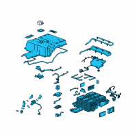 OEM 2015 Chevrolet Spark Battery Tray Diagram - 19332480