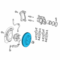 OEM Jeep Compass Brake Rotor Diagram - 2AMV7974AA