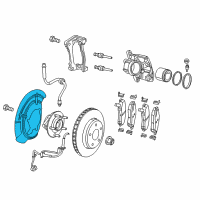 OEM Jeep Compass Shield-Brake Diagram - 68401296AA