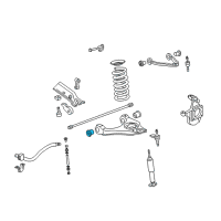 OEM GMC Sierra 1500 HD Lower Control Arm Front Bushing Diagram - 15034801