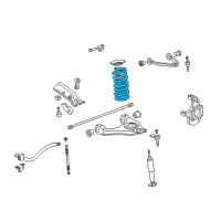 OEM 2005 Chevrolet Suburban 2500 Front Spring Diagram - 15760837