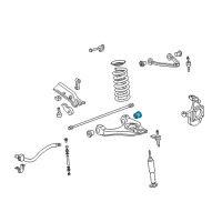 OEM GMC Sierra 3500 HD Lower Control Arm Rear Bushing Diagram - 15034802