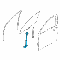 OEM 2019 Honda HR-V Regulator, Right Front Door Diagram - 72210-T7W-A01