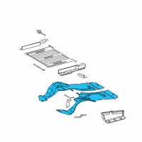 OEM Dodge Sprinter 3500 Pan-Front Floor Diagram - 5121518AA