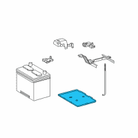 OEM 2009 Toyota Venza Battery Tray Diagram - 74431-0T010