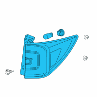 OEM 2016 Honda Pilot Taillight Assy., R. Diagram - 33500-TG7-A01