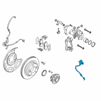 OEM 2016 Kia Forte5 Brake Rear Hose, Left Diagram - 58737A7300