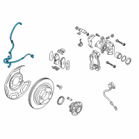 OEM 2014 Kia Forte Sensor Assembly-Abs Rear Wheel Diagram - 59910A7000