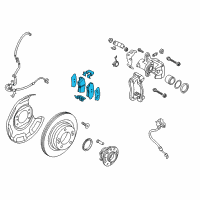 OEM 2014 Kia Forte5 Pad Kit-Rear Disc Diagram - 58302A7B30