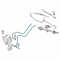 OEM Cadillac XT5 Washer Hose Diagram - 84122627