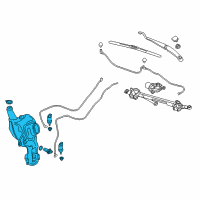 OEM 2020 Cadillac XT5 Washer Reservoir Diagram - 84560880