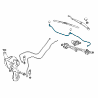 OEM Cadillac XT5 Washer Hose Diagram - 84070370