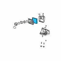 OEM 2004 Buick Century Filter Element Diagram - 15221217