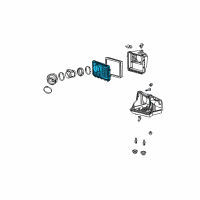 OEM Pontiac Grand Prix Cover-Air Cleaner Housing Diagram - 10318103
