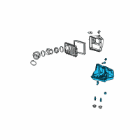 OEM Pontiac Grand Prix Housing Asm-Air Cleaner Lower Diagram - 10335312