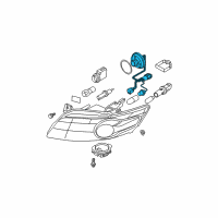 OEM 2007 Infiniti FX35 Harness Assembly-Head Lamp Diagram - 26038-CG000