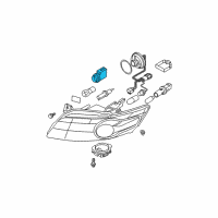 OEM 2004 Infiniti FX45 Socket Assembly Diagram - 26260-5L500