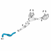 OEM Dodge Journey Front Exhaust Pipe Diagram - 5147253AC