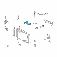 OEM 2003 Toyota Prius Upper Hose Diagram - 16572-21010