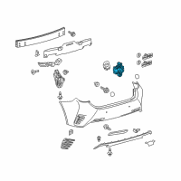 OEM Lexus GS F Sensor, Ultrasonic Diagram - 89341-06050-C1