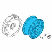 OEM BMW X2 Wheel Rim Light Alloy Orbit Grey Matt Diagram - 36-10-8-008-659