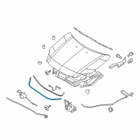 OEM Lincoln MKZ Front Weatherstrip Diagram - 9H6Z-16B990-A