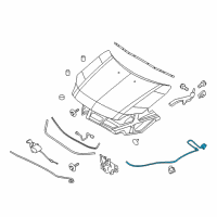 OEM 2009 Mercury Milan Release Cable Diagram - 6E5Z-16916-AH