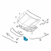 OEM 2009 Lincoln MKZ Latch Diagram - 6H6Z-16700-AA