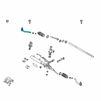 OEM 2007 Hyundai Veracruz End Assembly-Tie Rod, RH Diagram - 56821-2B900