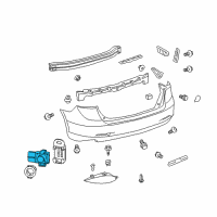 OEM 2014 Toyota Venza Reverse Sensor Diagram - 89341-33210-B2