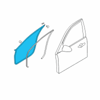 OEM Kia Amanti WEATHERSTRIP Assembly-Front Door Side Diagram - 821403F001