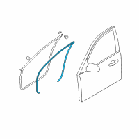 OEM Kia Amanti WEATHERSTRIP-Front Door Body Side Diagram - 821203F50026