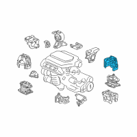 OEM 2010 Honda Odyssey Stopper Assy., RR. Engine Mounting (ACM) Diagram - 50815-SHJ-A61