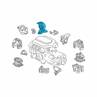 OEM Mounting Rub Assy, Engine Diagram - 50820-TK8-A61