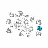 OEM 2008 Honda Odyssey Rubber Assy., RR. Engine Mounting (ACM) Diagram - 50810-SHJ-A63