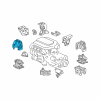 OEM 2005 Honda Odyssey Stopper Assy., FR. Engine Mounting Diagram - 50835-SFY-003