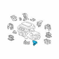 OEM Honda Odyssey Rubber, RR. Transmission Mounting Diagram - 50806-SHJ-A02