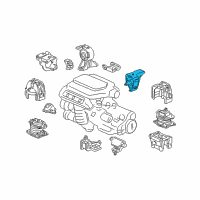 OEM 2003 Honda Accord Bracket, RR. Engine Mounting Diagram - 50610-SDB-A01