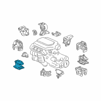 OEM Honda Odyssey Rubber Assy., FR. Engine Mounting (ACM) Diagram - 50830-SFY-023